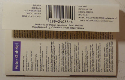 Peter Gabriel : So (Cass, Album, Club, Cle)