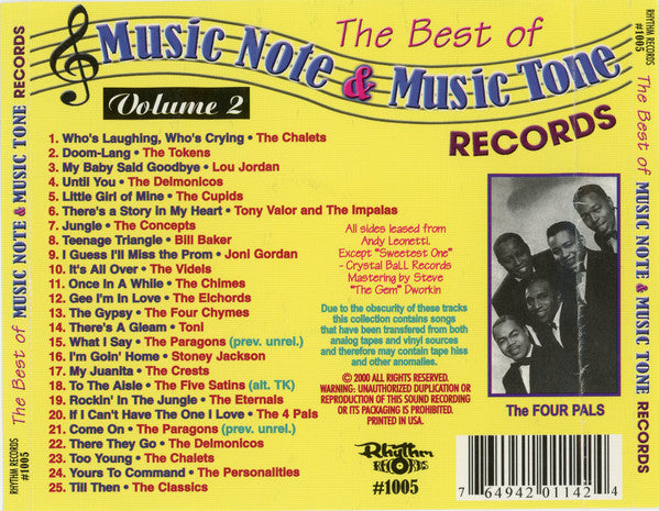 Various : The Best Of Music Note & Music Tone Records Volume 2 (CD)