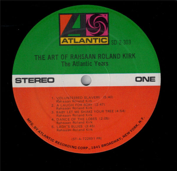 Roland Kirk : The Art Of Rahsaan Roland Kirk - The Atlantic Years (2xLP, Comp)