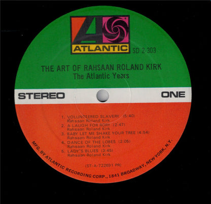 Roland Kirk : The Art Of Rahsaan Roland Kirk - The Atlantic Years (2xLP, Comp)