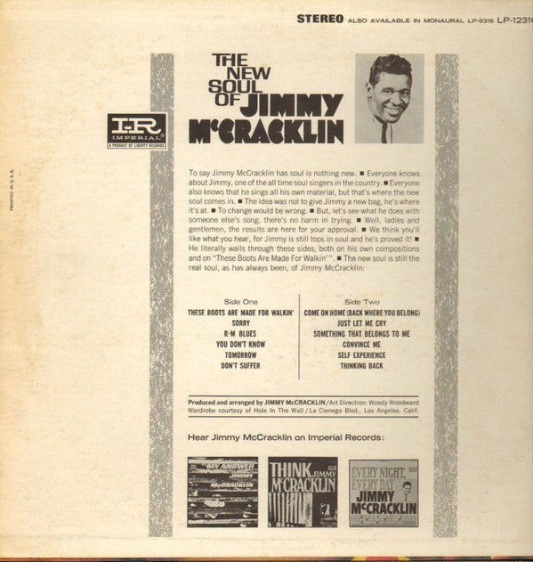 Jimmy McCracklin : New Soul Of Jimmy McCracklin (LP, Album)