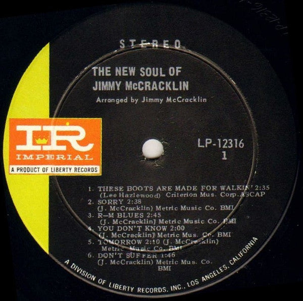 Jimmy McCracklin : New Soul Of Jimmy McCracklin (LP, Album)