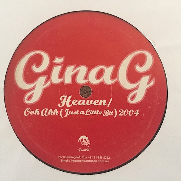 Gina G : Heaven / Ooh Aah (Just A Little Bit) 2004 (12")