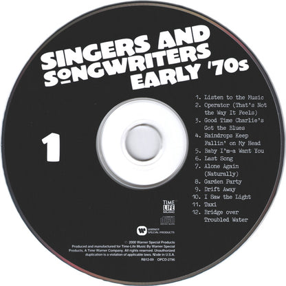Various : Singers And Songwriters Early '70s (2xCD, Comp)