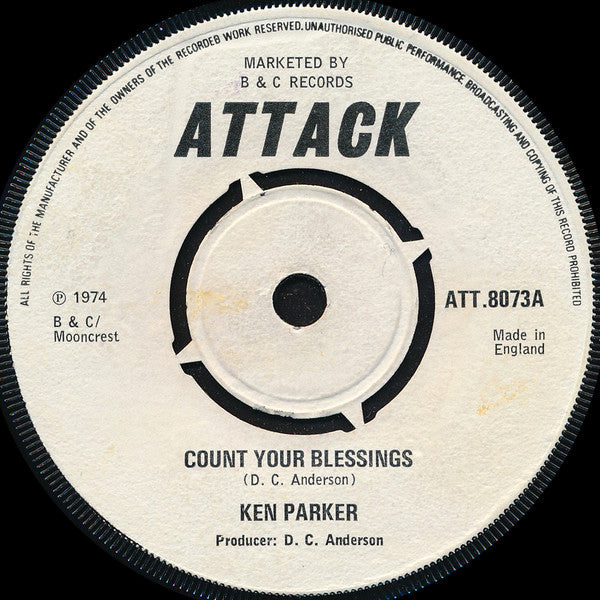 Ken Parker : Count Your Blessings (7")
