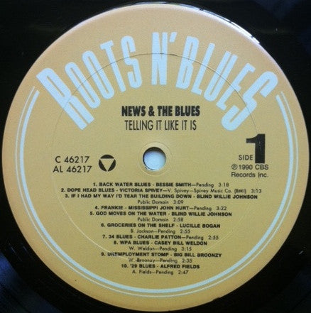 Various : News & The Blues: Telling It Like It Is (LP, Comp, Mono)