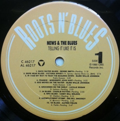 Various : News & The Blues: Telling It Like It Is (LP, Comp, Mono)