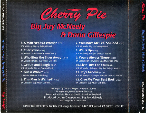 Big Jay McNeely   &   Dana Gillespie : Cherry Pie (CD, Album)
