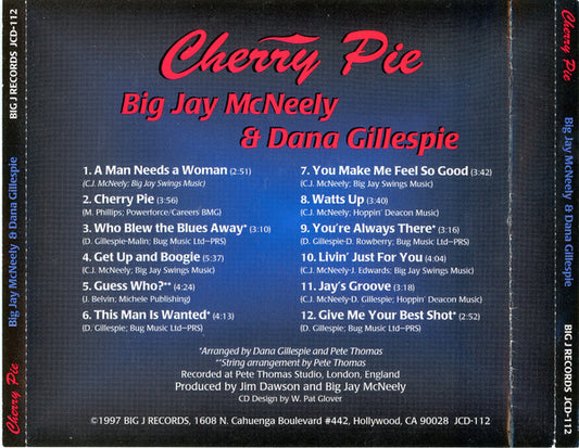 Big Jay McNeely   &   Dana Gillespie : Cherry Pie (CD, Album)