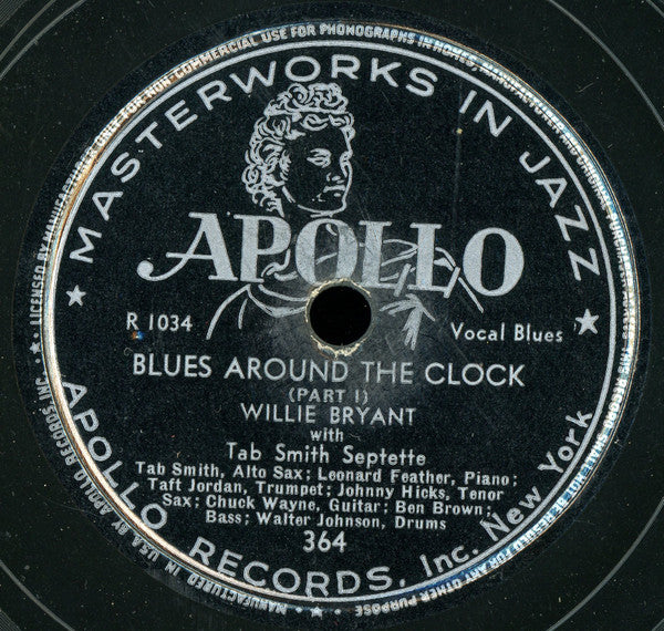 Willie Bryant With Tab Smith Septette : Blues Around The Clock (Shellac, 10")