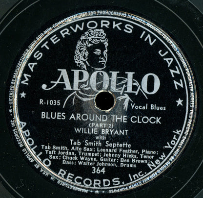 Willie Bryant With Tab Smith Septette : Blues Around The Clock (Shellac, 10")