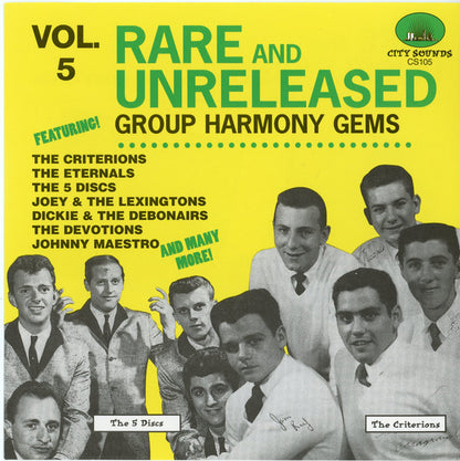 Various : Rare And Unreleased Group Harmony Gems Vol. 5 (CD, Comp)