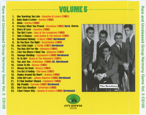 Various : Rare And Unreleased Group Harmony Gems Vol. 5 (CD, Comp)