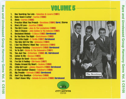 Various : Rare And Unreleased Group Harmony Gems Vol. 5 (CD, Comp)