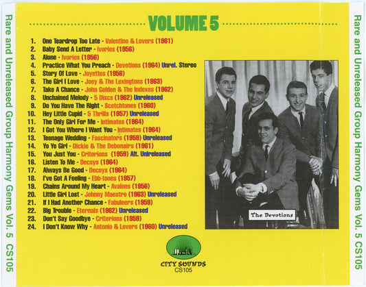 Various : Rare And Unreleased Group Harmony Gems Vol. 5 (CD, Comp)