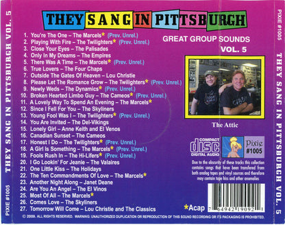 Various : They Sang In Pittsburgh Vol. 5 (CD, Comp)