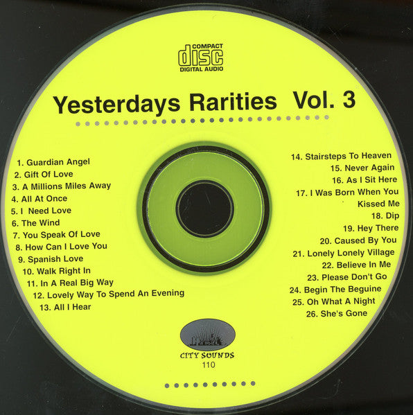 Various : Yesterdays Rarities Vol. 3 (CD, Comp)