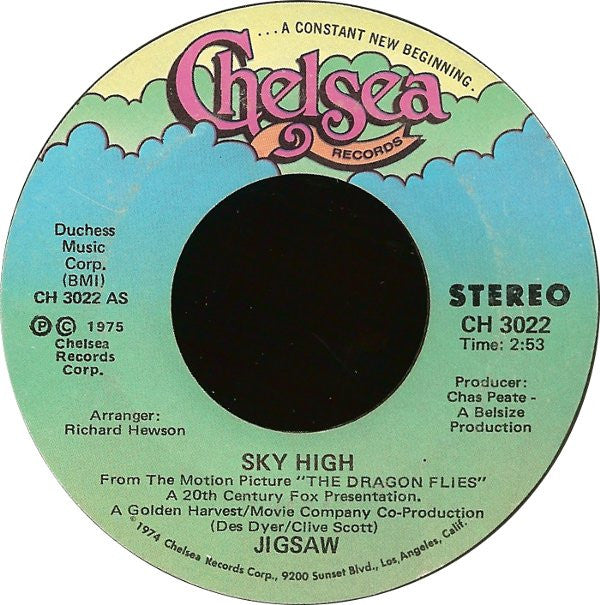 Jigsaw (3) : Sky High (7", Single, Styrene, She)