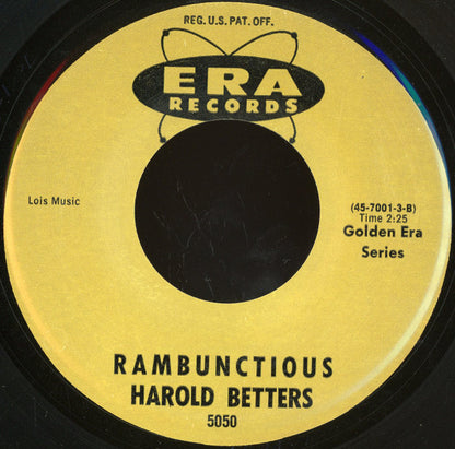 Harold Betters : Swingin' On The Rail Road (7", Mono)