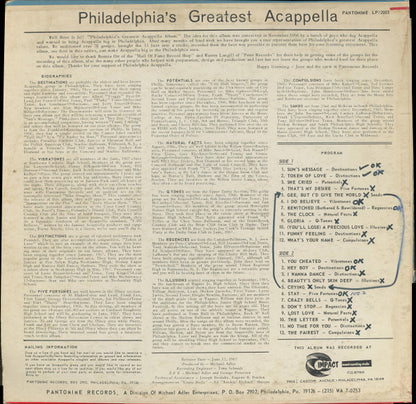 Various : Philadelphia's Greatest Acappella (LP, Comp, Mono, Gol)