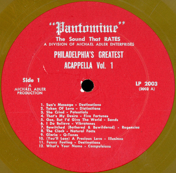Various : Philadelphia's Greatest Acappella (LP, Comp, Mono, Gol)