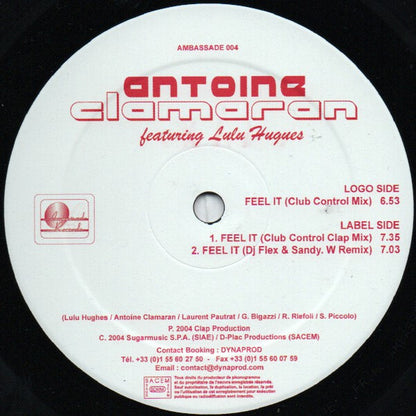 Antoine Clamaran Featuring Lulu Hughes : Feel It (Part 1) (12")