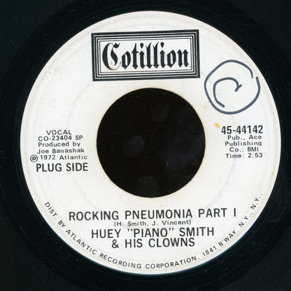 Huey "Piano" Smith & His Clowns : Rocking Pneumonia (7", Promo, SP)