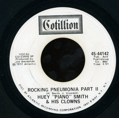 Huey "Piano" Smith & His Clowns : Rocking Pneumonia (7", Promo, SP)