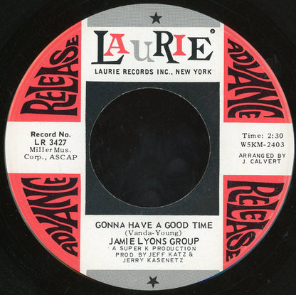 Jamie Lyons Group : Heart Full O' Soul II / Gonna Have A Good Time (7", Advance)