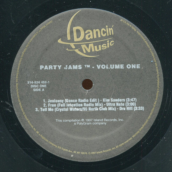 Various : Party Jams Volume 1 (2xLP, Comp, Ltd)