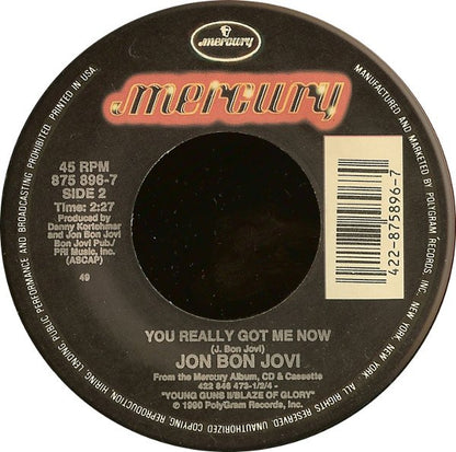 Jon Bon Jovi : Blaze Of Glory (7", Single)