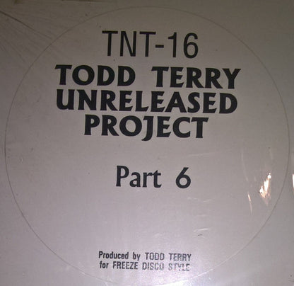 Todd Terry : Unreleased Project Part 6 (12")