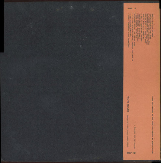 Various : Piano Blues (LP, Comp)