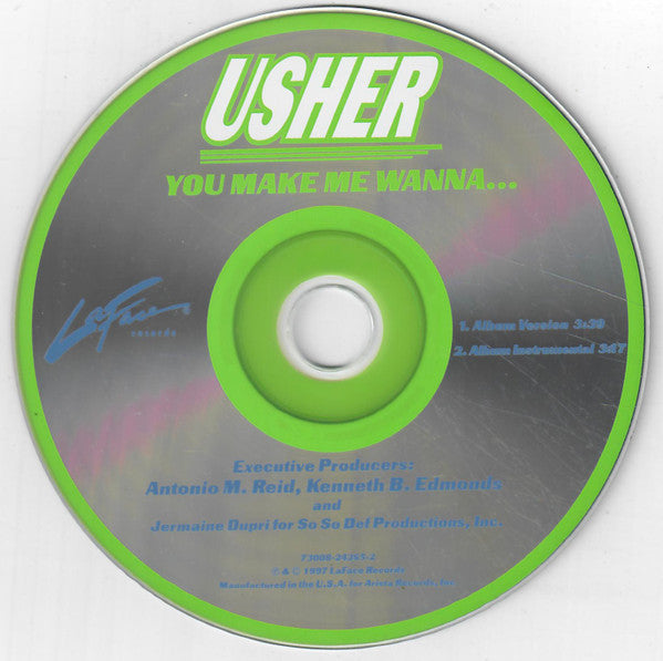 Usher : You Make Me Wanna... (CD, Single, Car)