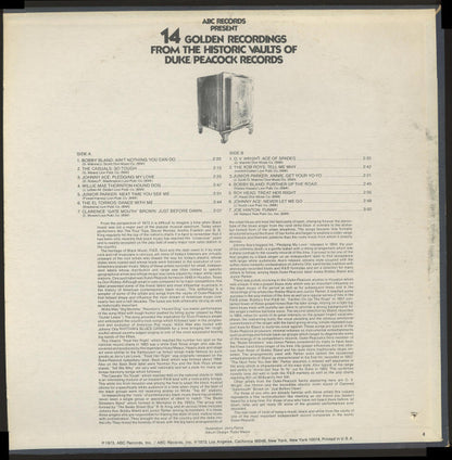 Various : 14 Golden Recordings From The Historic Vaults Of Duke/Peacock Records (LP, Comp)