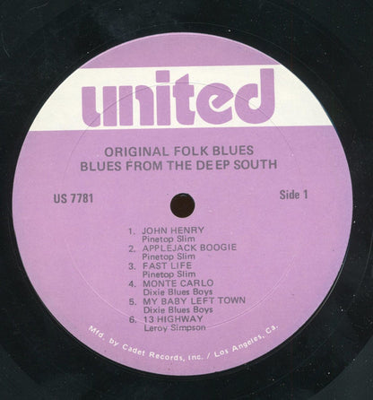 Various : Blues From The Deep South (LP, Comp, RE)