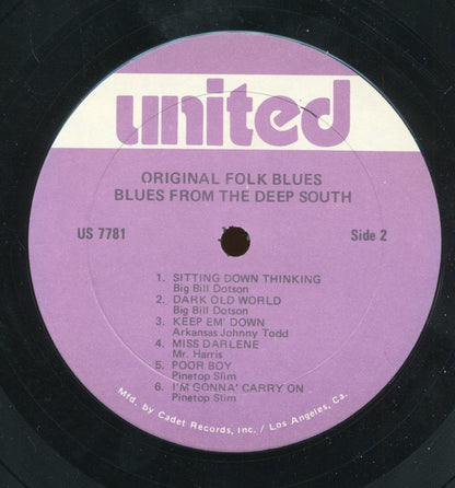 Various : Blues From The Deep South (LP, Comp, RE)
