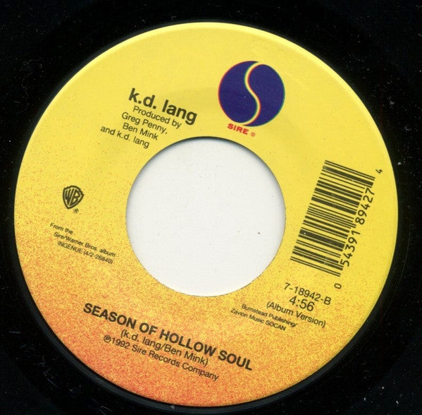 k.d. lang : Constant Craving (7", Single)