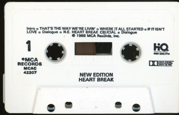 New Edition : Heart Break (Cass, Album, Whi)