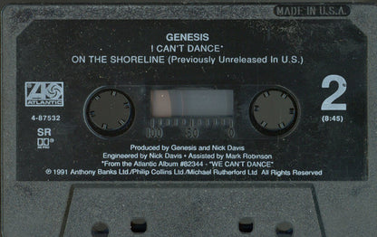 Genesis : I Can't Dance (Cass, Single)