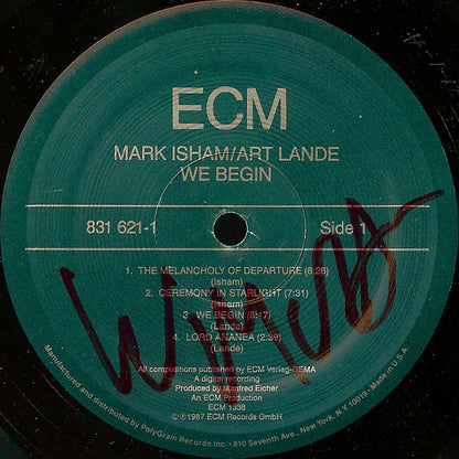 Mark Isham / Art Lande : We Begin (LP, Album)