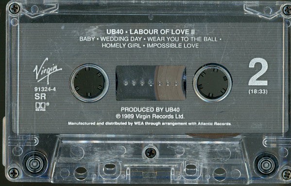 UB40 : Labour Of Love II (Cass, Album, SR,)