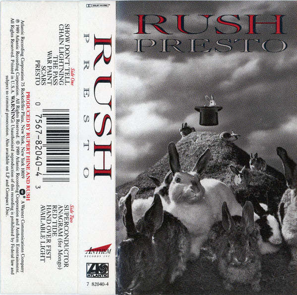 Rush : Presto (Cass, Album, SR,)
