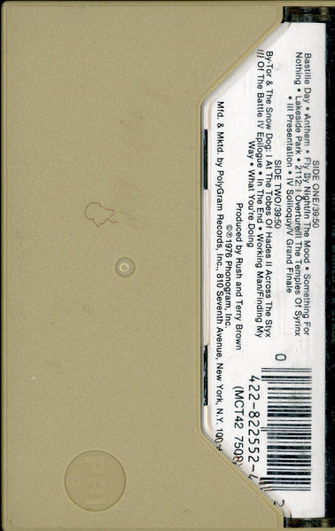 Rush : All The World's A Stage (Cass, Album, RE, 12,)