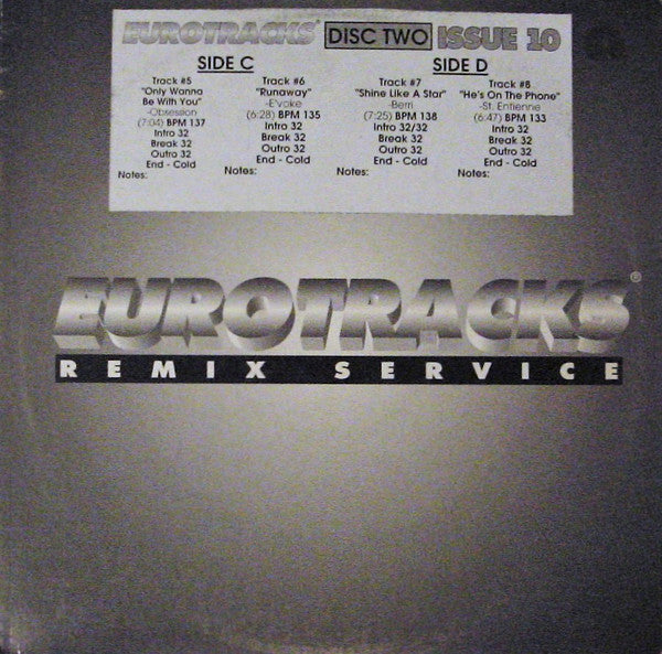 Various : Eurotracks Mixes Issue Ten (3x12", Promo)