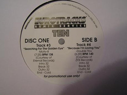 Various : Eurotracks Mixes Issue Ten (3x12", Promo)