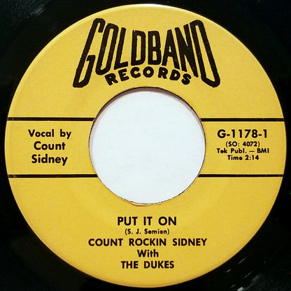 Count Sidney & His Dukes : Put It On (7")