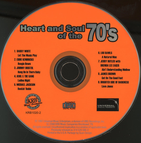 Various : Heart And Soul Of The 70's (CD, Comp, RE)
