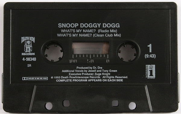 Snoop Dogg : What's My Name? (Cass, Single)