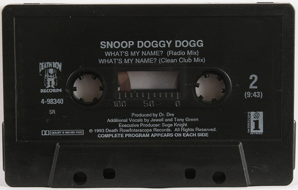 Snoop Dogg : What's My Name? (Cass, Single)